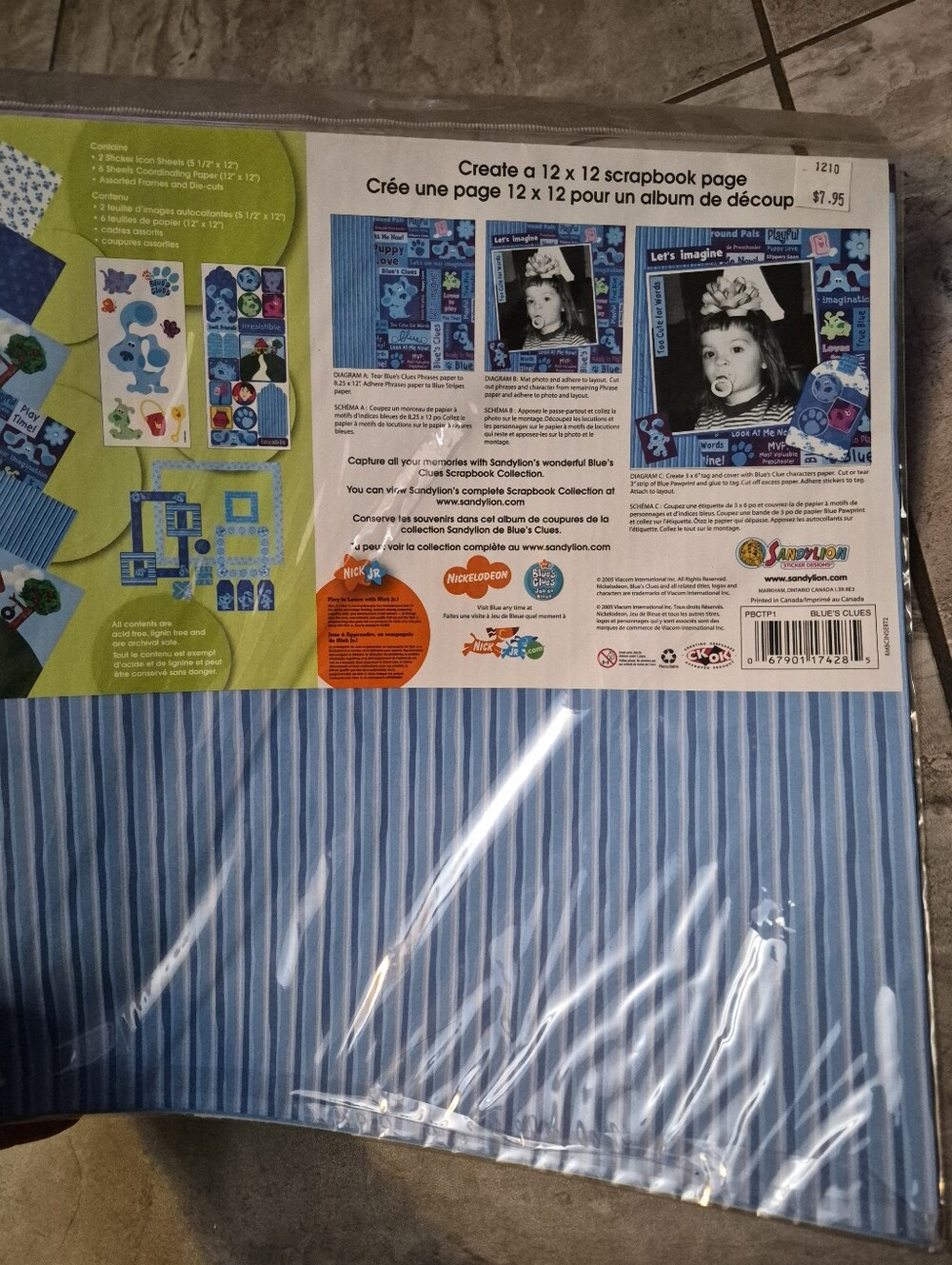 Vintage 2005 Nickelodeon Blue's Clues Theme Park Scrapbook Kit - Picture 3 of 3